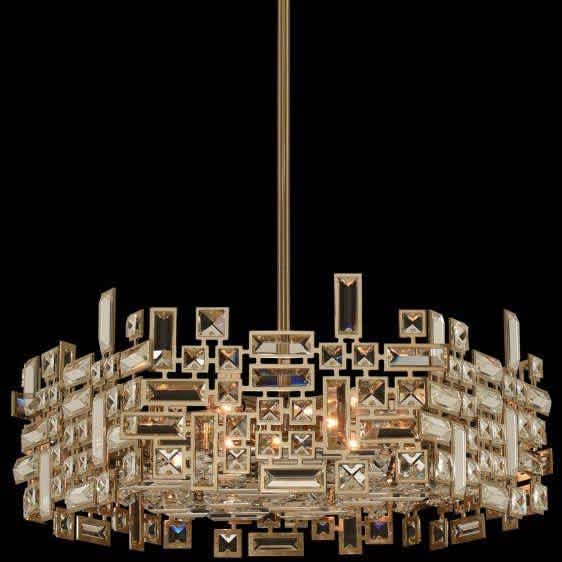 Vermeer 6 Light 24" Wide Crystal Pendant