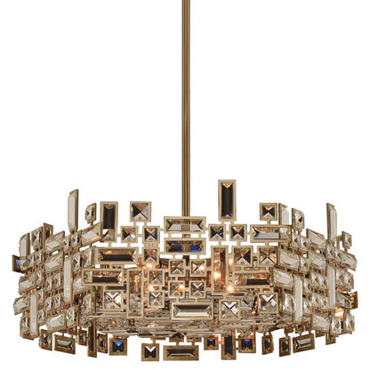 Vermeer 24" Wide Drum Chandelier with Swarovski Crystal