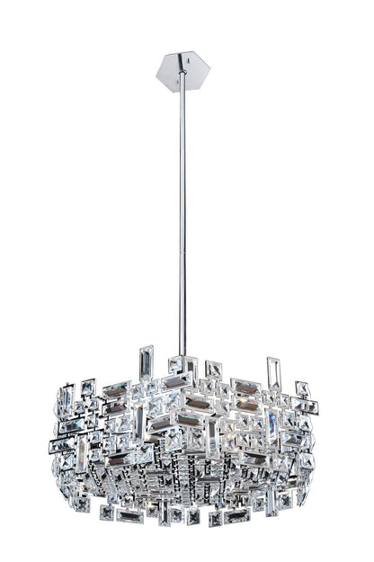 Vermeer 24" Wide Drum Chandelier with Swarovski Crystal
