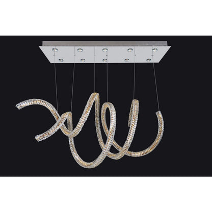 Allegri Ravina 10 Light 50" Wide LED Crystal Chandelier