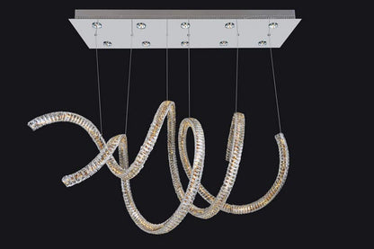 Ravina 10 Light 50" Wide LED Crystal Chandelier