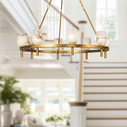 Alora Lighting Lucian 8 Light 37" Wide Ring Chandelier
