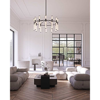 Alora Lighting Edwin 38" Wide LED Ring Chandelier