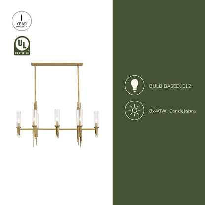 Alora Lighting Torres 38" Wide Linear Chandelier