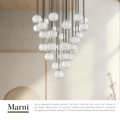 Alora Lighting Marni 36" Wide Waterfall Chandelier