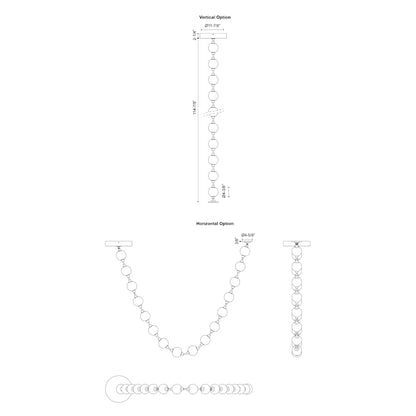 Alora Lighting Marni 9-1/2-ft Wide 3000K LED Linear Pendant with Remote Driver