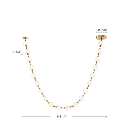 Alora Lighting Marni 12-ft Wide 3000K LED Linear Pendant with Remote Driver