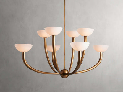 Altura Alabaster Modern Chandelier