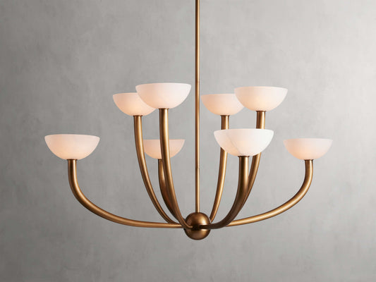 Altura Alabaster Modern Chandelier