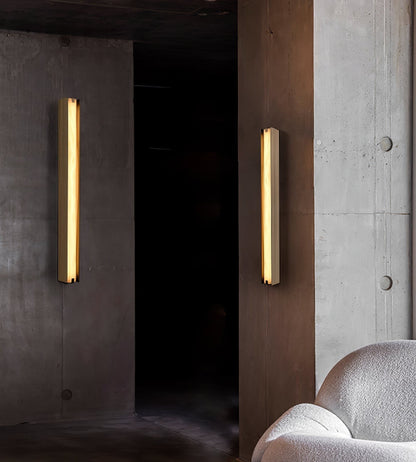 Alvara Alabaster Vertical Wall Sconce