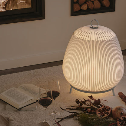 Alvora Fabric Lantern Table Lamp