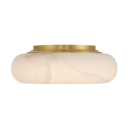 Acme 16'' Integrated LED Aged Brass Flush Mount Gold 16"W x 5.5"H x 16"D