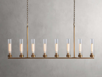 Andreas Fluted Glass Linear Chandelier