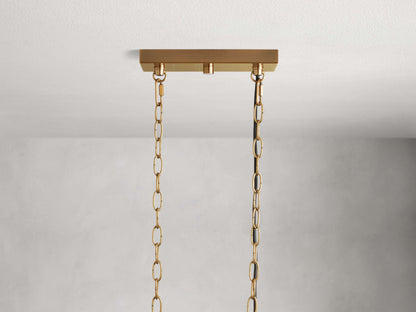 Andreas Fluted Glass Linear Chandelier