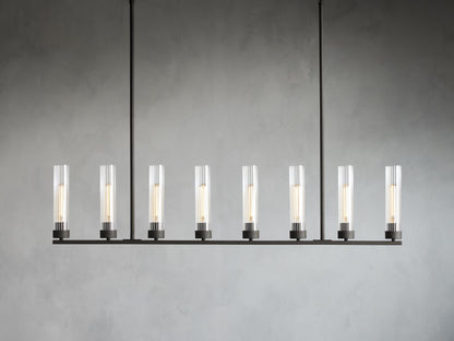 Andreas Fluted Glass Linear Chandelier