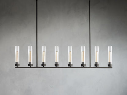 Andreas Fluted Glass Linear Chandelier