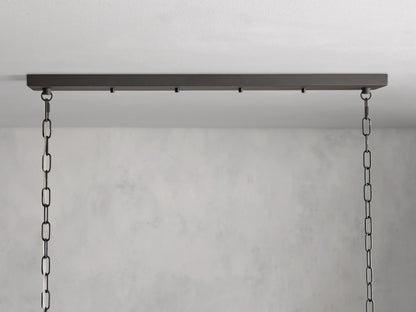 Andreas Fluted Glass Linear Chandelier