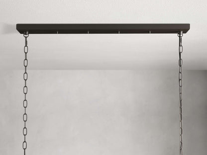 Andreas Fluted Glass Linear Chandelier