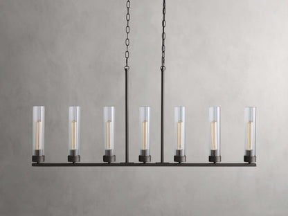 Andreas Fluted Glass Linear Chandelier