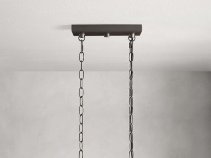 Andreas Fluted Glass Linear Chandelier