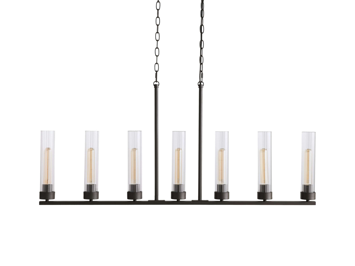 Andreas Fluted Glass Linear Chandelier