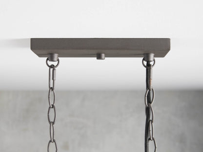 Andreas Fluted Glass Linear Chandelier