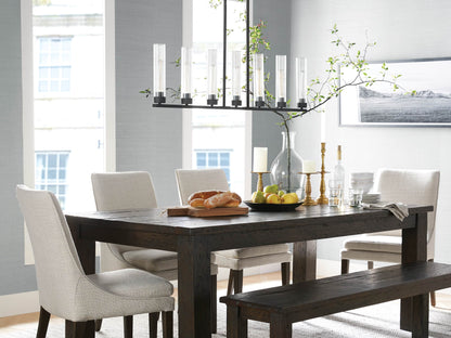 Andreas Fluted Glass Linear Chandelier