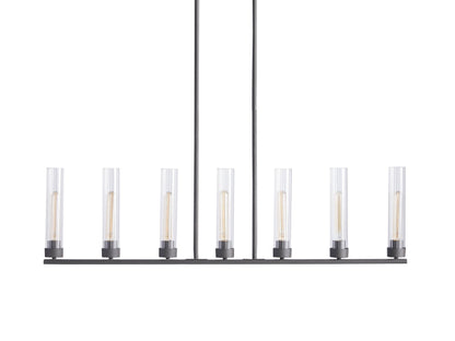 Andreas Fluted Glass Linear Chandelier