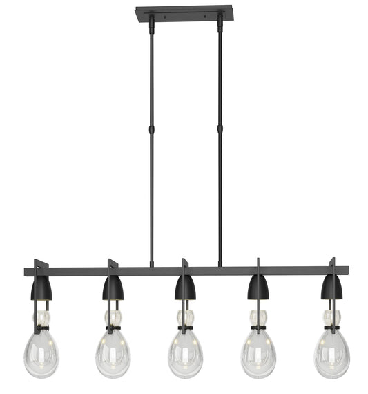 Apothecary 40.5" Wide Black Pendant