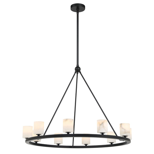 Aragon 34.75'' LED Matte Black Chandelier Black 34.75"W x 26"H x 34.75"D