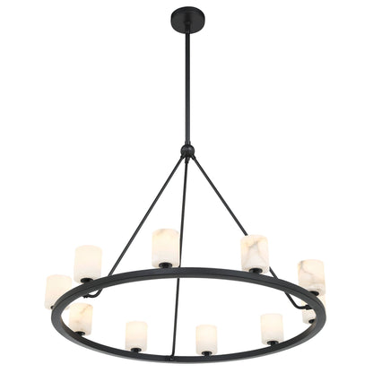 Aragon 34.75'' LED Matte Black Chandelier Black 34.75"W x 26"H x 34.75"D