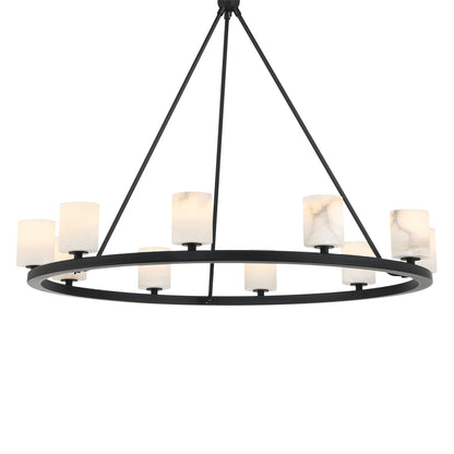Aragon 34.75'' LED Matte Black Chandelier Black 34.75"W x 26"H x 34.75"D