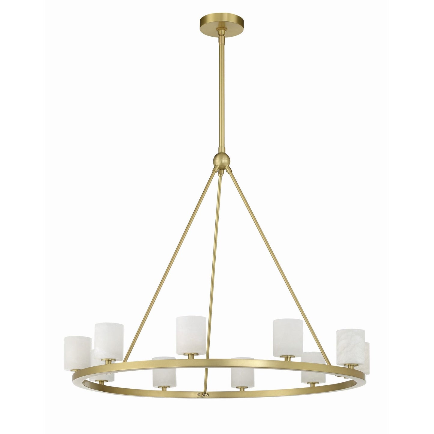 Aragon 34.75'' LED Soft Brass Chandelier Gold 34.75"W x 26"H x 34.75"D