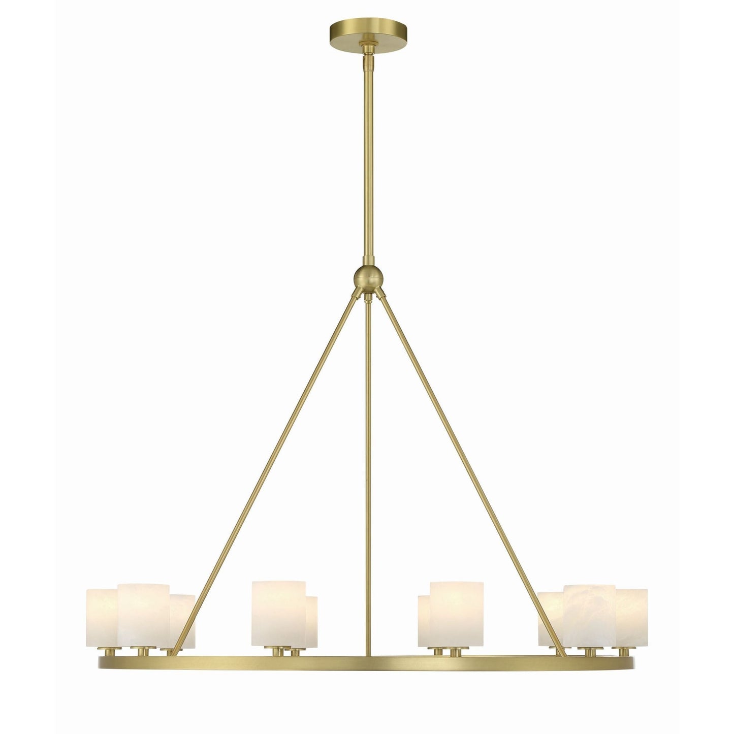 Aragon 34.75'' LED Soft Brass Chandelier Gold 34.75"W x 26"H x 34.75"D