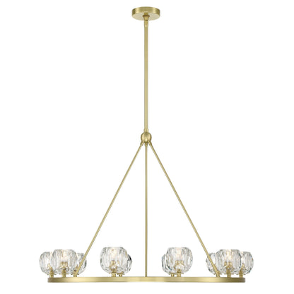 Aragon 36'' LED Soft Brass Chandelier Gold 36"W x 26"H x 36"D