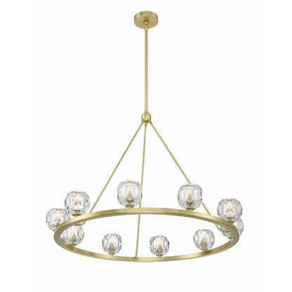Aragon 36'' LED Soft Brass Chandelier Gold 36"W x 26"H x 36"D