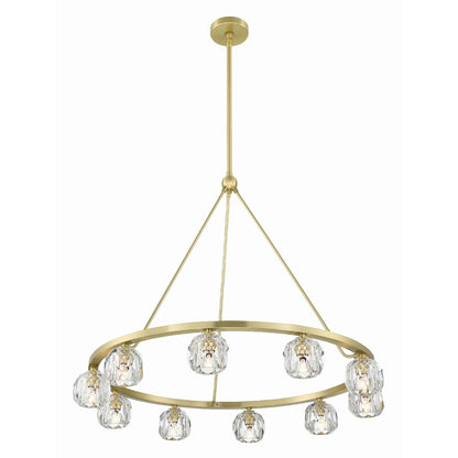 Aragon 36'' LED Soft Brass Chandelier Gold 36"W x 26"H x 36"D
