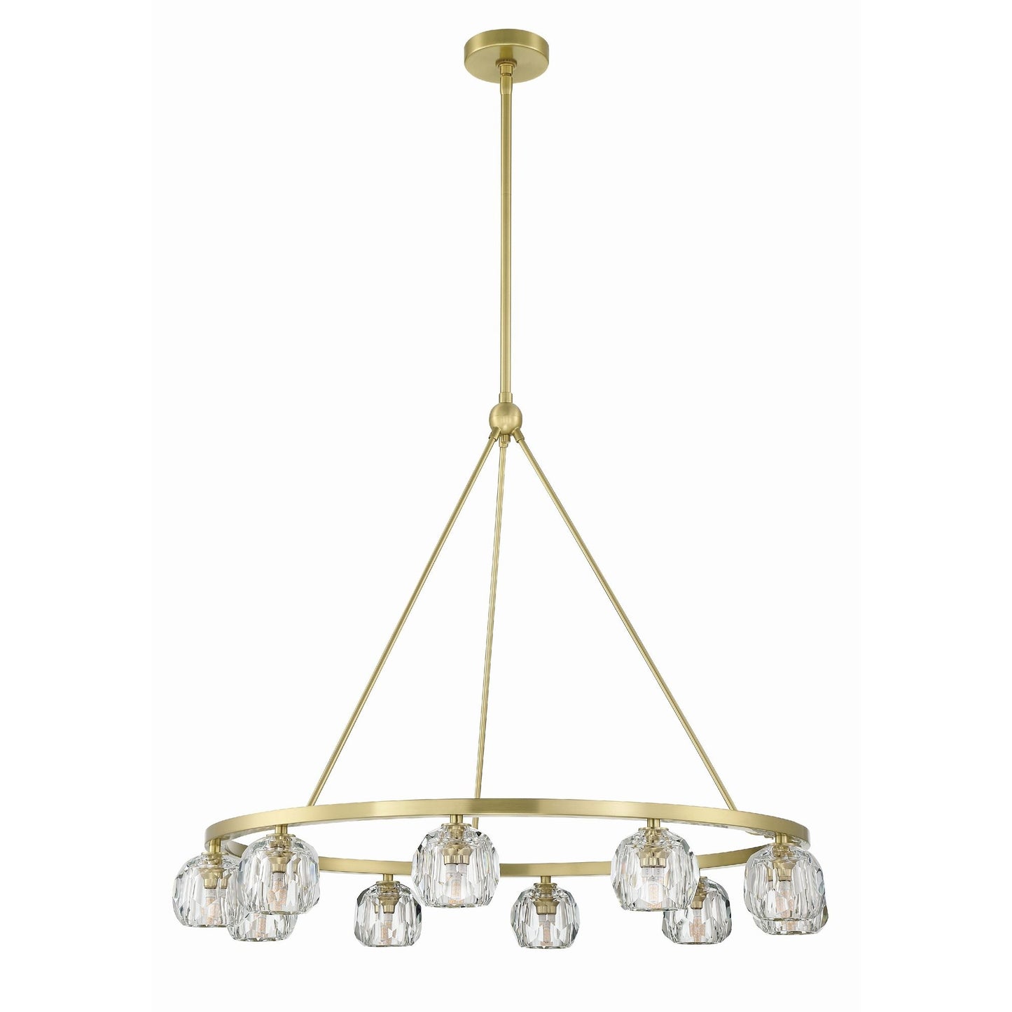 Aragon 36'' LED Soft Brass Chandelier Gold 36"W x 26"H x 36"D
