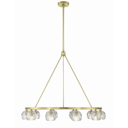Aragon 36'' LED Soft Brass Chandelier Gold 36"W x 26"H x 36"D