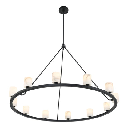 Aragon 46.75'' LED Matte Black Chandelier Black 46.75"W x 32"H x 46.75"D