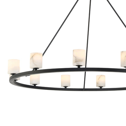 Aragon 46.75'' LED Matte Black Chandelier Black 46.75"W x 32"H x 46.75"D