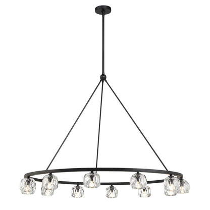 Aragon 48'' LED Matte Black Chandelier Black 48"W x 32"H x 48"D