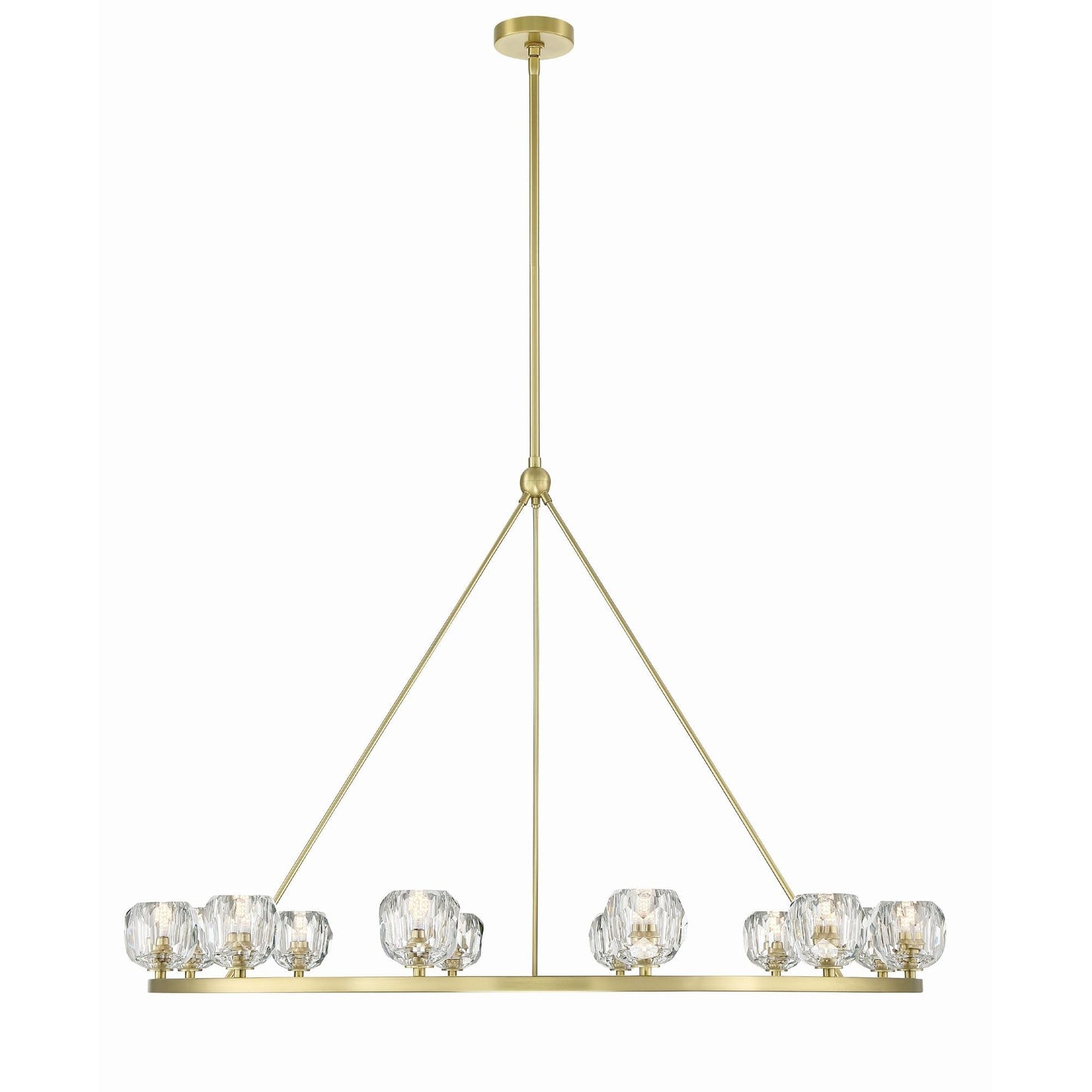 Aragon 48'' LED Soft Brass Chandelier Gold 48"W x 32"H x 48"D