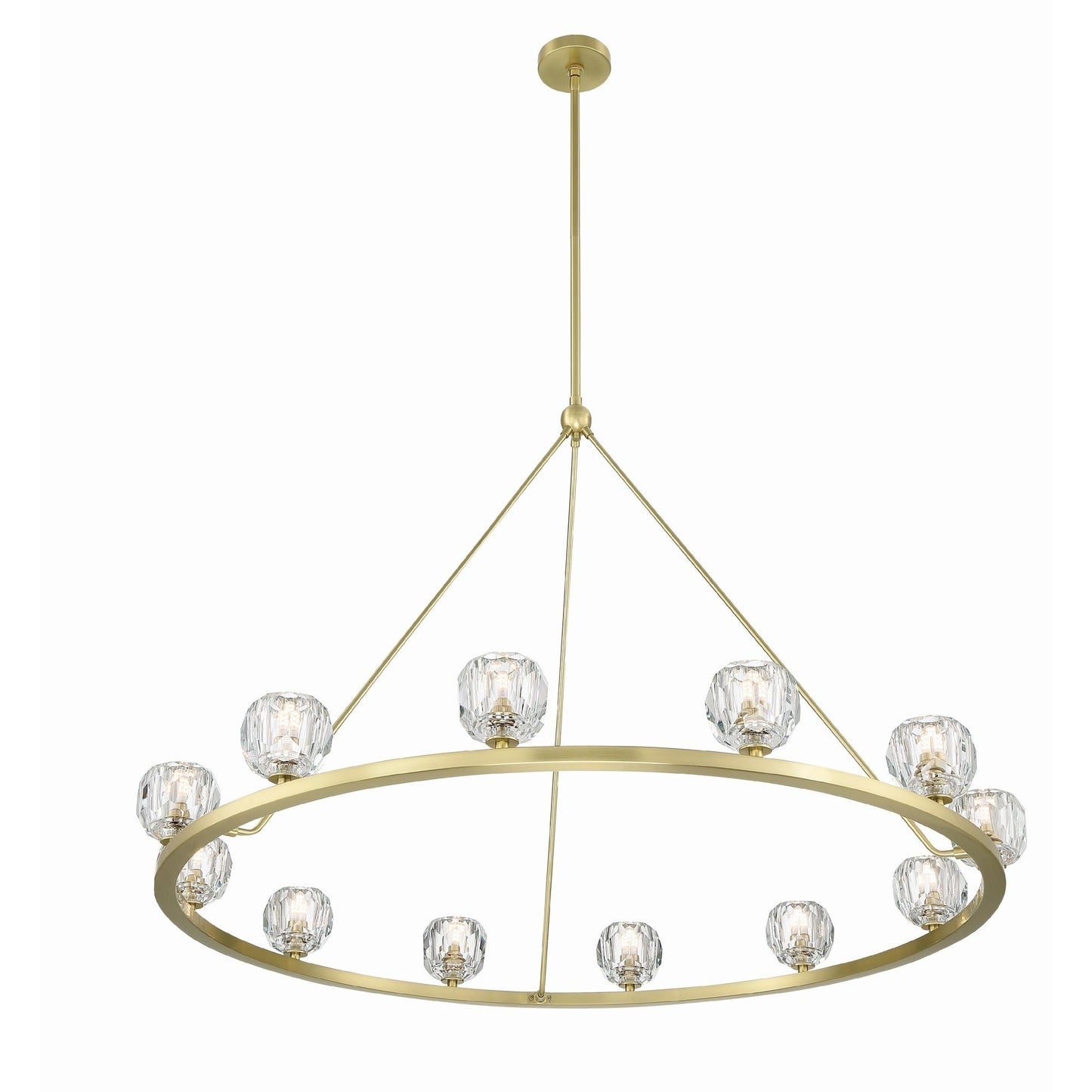 Aragon 48'' LED Soft Brass Chandelier Gold 48"W x 32"H x 48"D