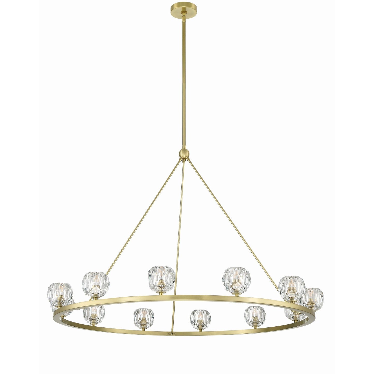 Aragon 48'' LED Soft Brass Chandelier Gold 48"W x 32"H x 48"D