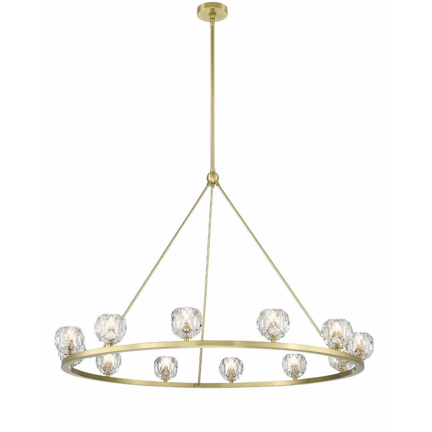 Aragon 48'' LED Soft Brass Chandelier Gold 48"W x 32"H x 48"D