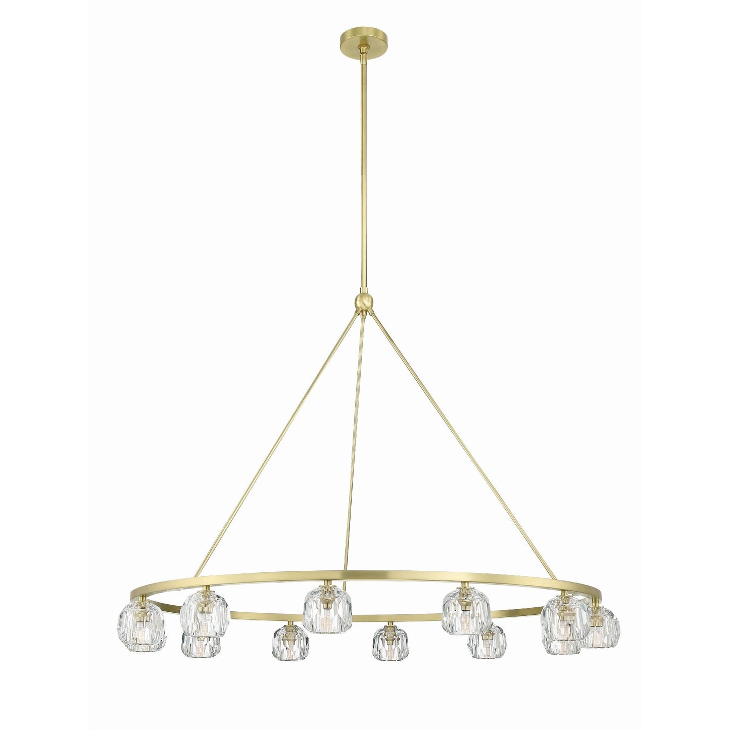 Aragon 48'' LED Soft Brass Chandelier Gold 48"W x 32"H x 48"D