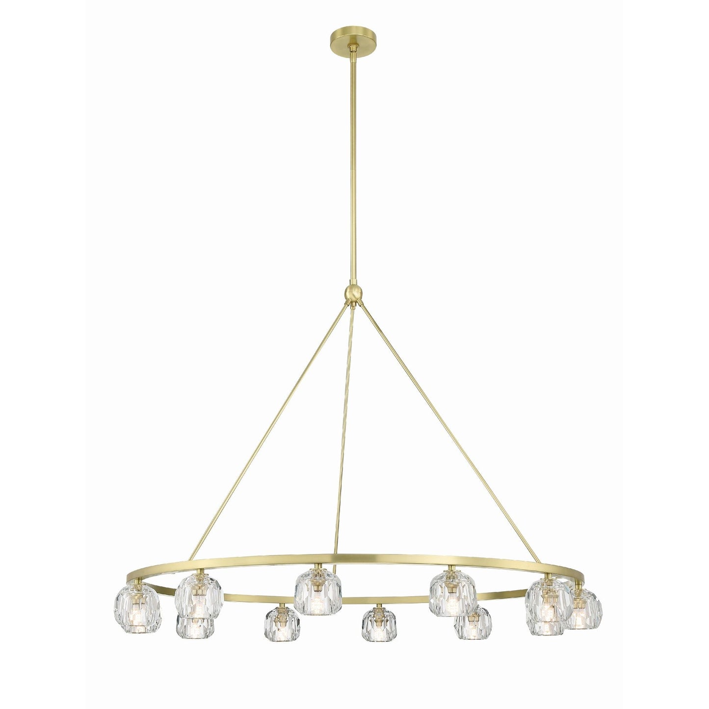 Aragon 48'' LED Soft Brass Chandelier Gold 48"W x 32"H x 48"D