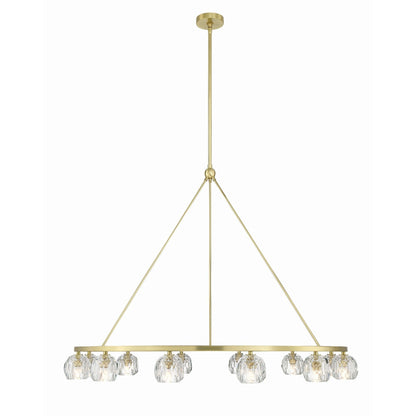 Aragon 48'' LED Soft Brass Chandelier Gold 48"W x 32"H x 48"D
