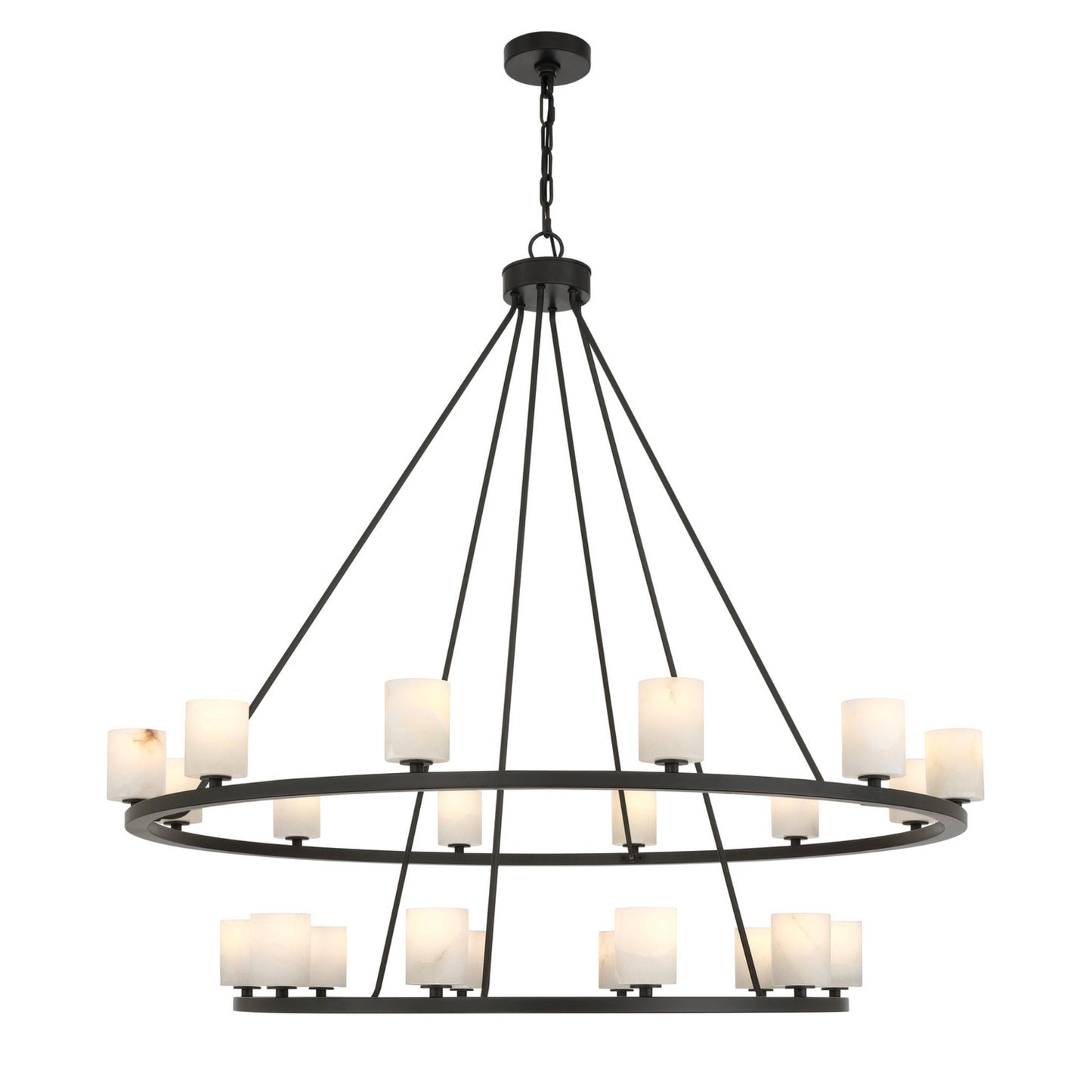 Aragon 46.75'' LED Matte Black Chandelier Black 46.75"W x 41.75"H x 46.75"D